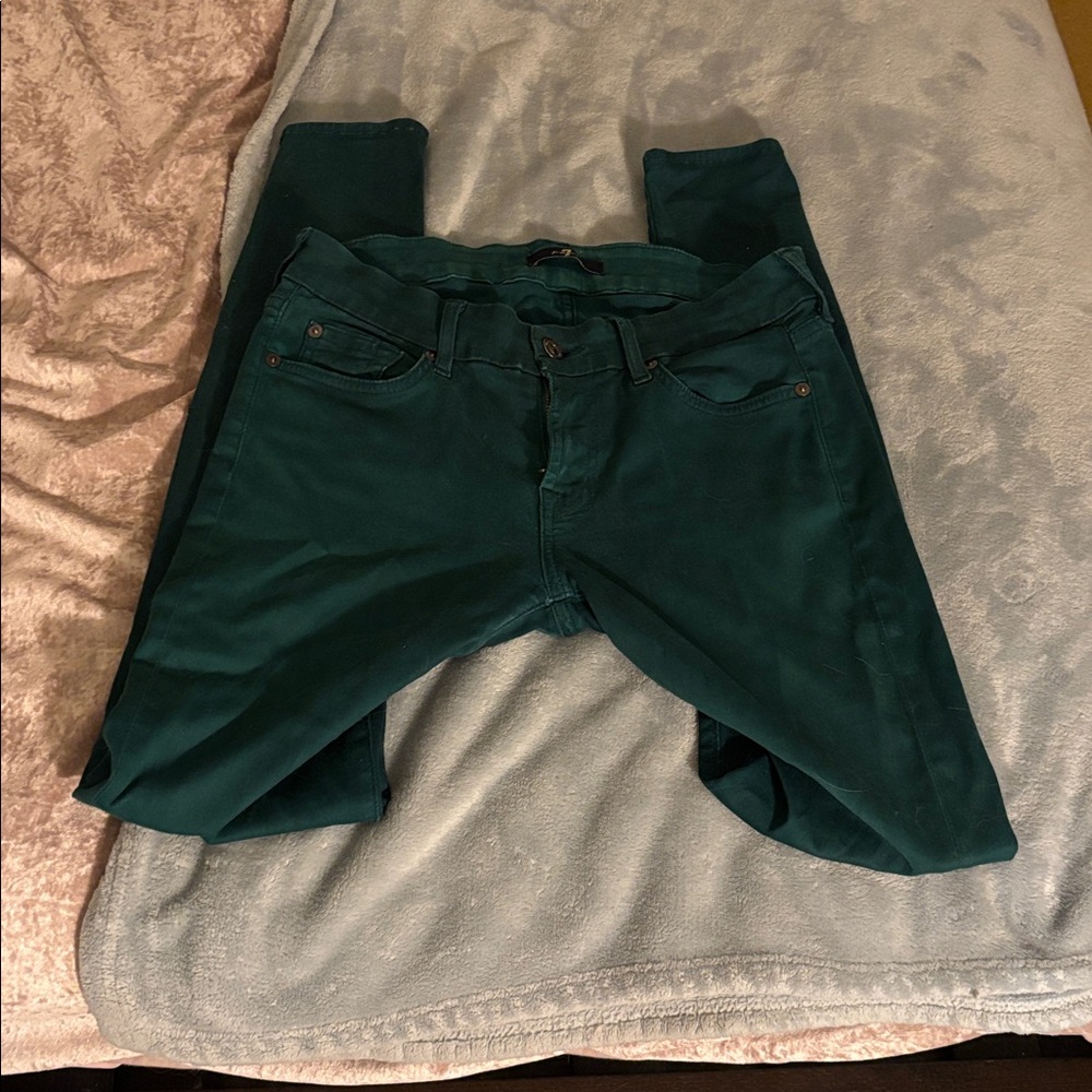 7 For All Mankind Dark Green Pants